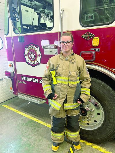 Blazing a trail as the only female firefighter in the department