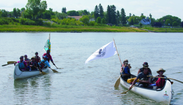 Land-based education co-hort finished up canoe trip