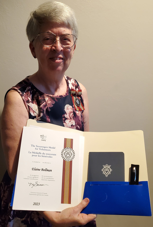 Bollman received honorary volunteer medal