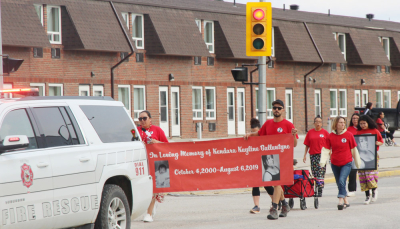 Supporters come out for KB Memorial Walk