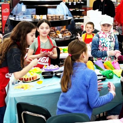 IGA Easter Cake Decorating Well Attended