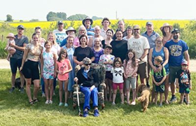 Last reunion at the Gamey farm
