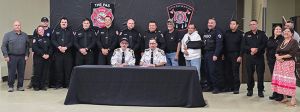 The Pas and OCN Fire Departments sign Mutual Aid Agreement