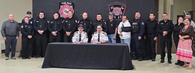 The Pas and OCN Fire Departments sign Mutual Aid Agreement