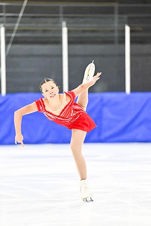Brezden competes in her first international competition