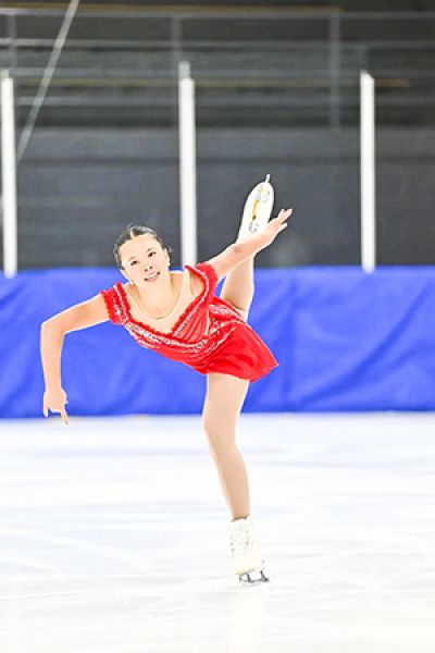 Brezden competes in her first international competition
